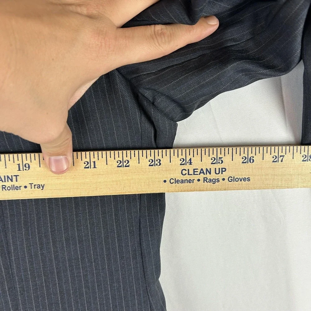 Brooks Brothers Blazer‎ Mens 48R Gray Pinstripe 1818 Madison Saxxon Wool USA